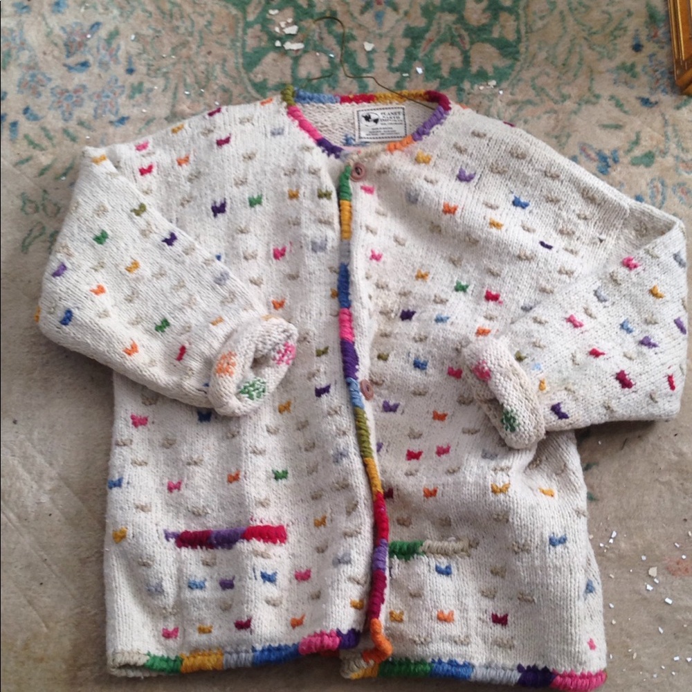 A beautiful handmade wool sweater